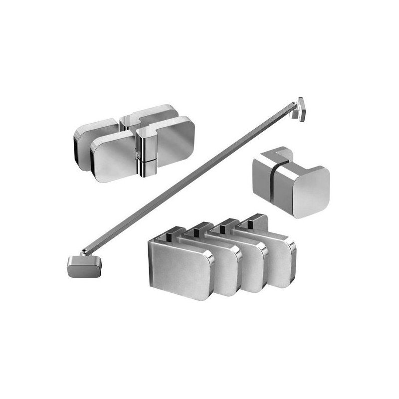 Montavimo rinkinys dušo kabinoms ir sienelėms Ravak Brilliant ir Walk-In, B SET, BSDPS-R 80, 90 chromas