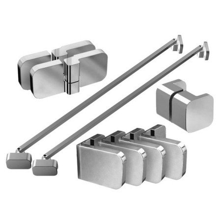 Montavimo rinkinys dušo kabinoms ir sienelėms Ravak Brilliant ir Walk-In, B SET, BSDPS-R 120 chromas 1