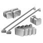 Montavimo rinkinys dušo kabinoms ir sienelėms Ravak Brilliant ir Walk-In, B SET, BSDPS-R 120 chromas