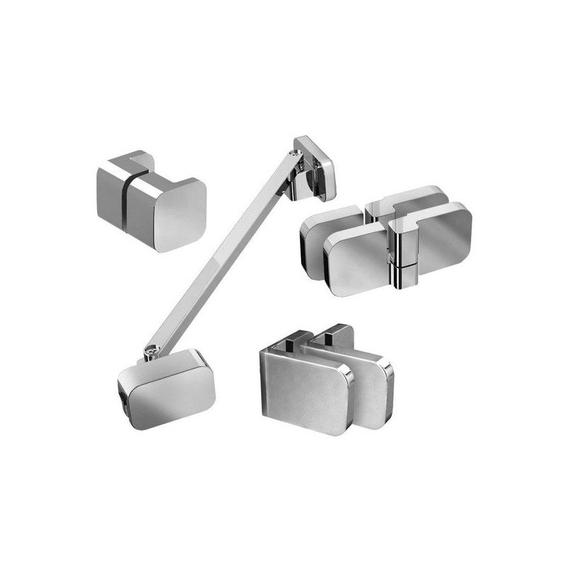 Montavimo rinkinys dušo kabinoms ir sienelėms Ravak Brilliant ir Walk-In, B SET, BSD2-R 100 chromas