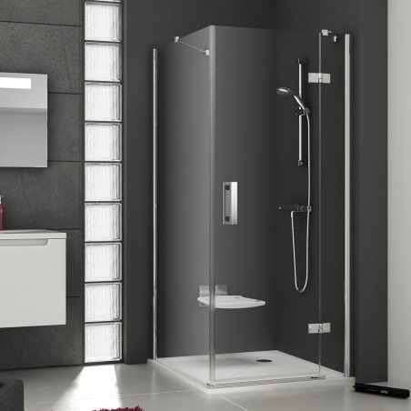 Stacionari sienelė Ravak SmartLine, SMPS- 90 L chromas+stiklas Transparent 1
