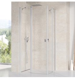 Stačiakampės dušo kabinos sienelė Ravak Chrome, CRV2-90, satinas+stiklas Transparent 1