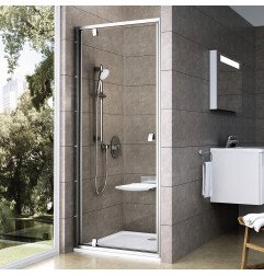 Varstomos dušo durys Ravak Pivot, PDOP1-80, satinas+stiklas Transparent 1