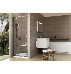Varstomos dušo durys Ravak Pivot, PDOP1-90, blizgi+stiklas Transparent 1