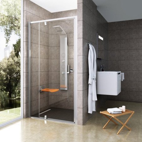 Varstomos dušo durys Ravak Pivot, PDOP2-110, blizgi+stiklas Transparent 1