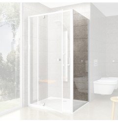 Stacionari sienelė Ravak Pivot, PPS-80, balta+stiklas Transparent 1