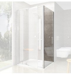 Stacionari sienelė Ravak Pivot, PPS-80, blizgi+stiklas Transparent 1