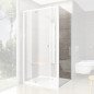 Stacionari sienelė Ravak Pivot, PPS-100, balta+stiklas Transparent