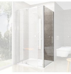 Stacionari sienelė Ravak Pivot, PPS-100, blizgi+stiklas Transparent 1