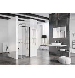 Varstomos dušo durys Ravak Pivot, PDOP1-90, juoda+Transparent 1