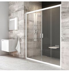 Stumdomos dušo durys Ravak Blix, BLDP4-150, balta+stiklas Transparent 1