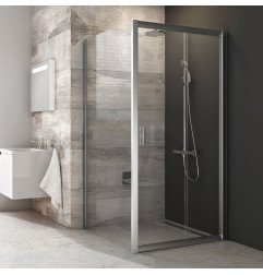 Stacionari sienelė Ravak Blix, BLPS-90, satinas+stiklas Transparent 1