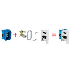 Potinkinė dėžutė Ravak R-box, RB 070.50 4
