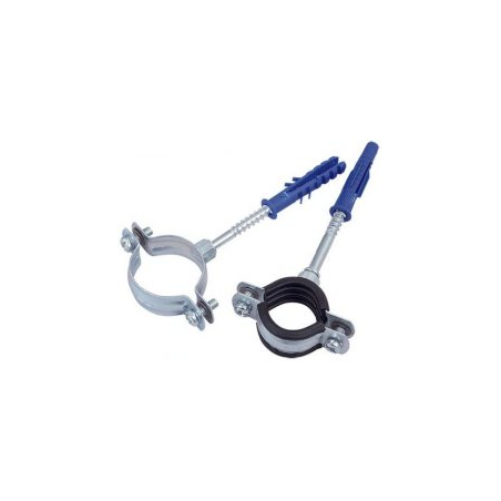 Plieninis laikiklis vamzdžiui, d25, su tarpine 1