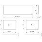 MDF apdailos plokštė voniai Ravak, šoninė, 80 R satino mediena MDF apdailos plokštė voniai Ravak, šoninė, 80 R satino mediena