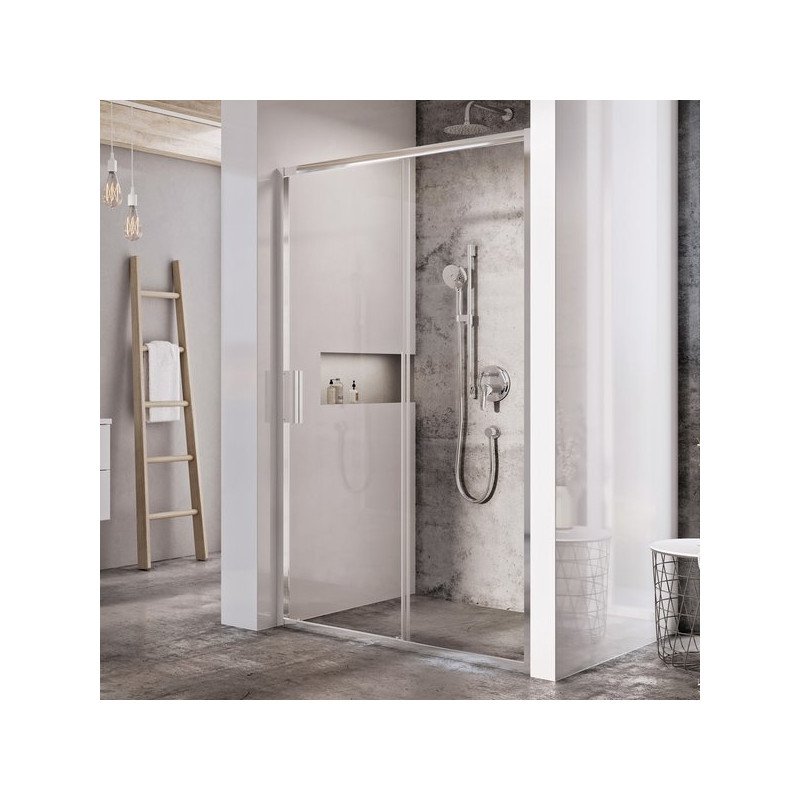 Stumdomos dušo durys Ravak Blix Slim, BLSDP2-120 blizgus +Transparent