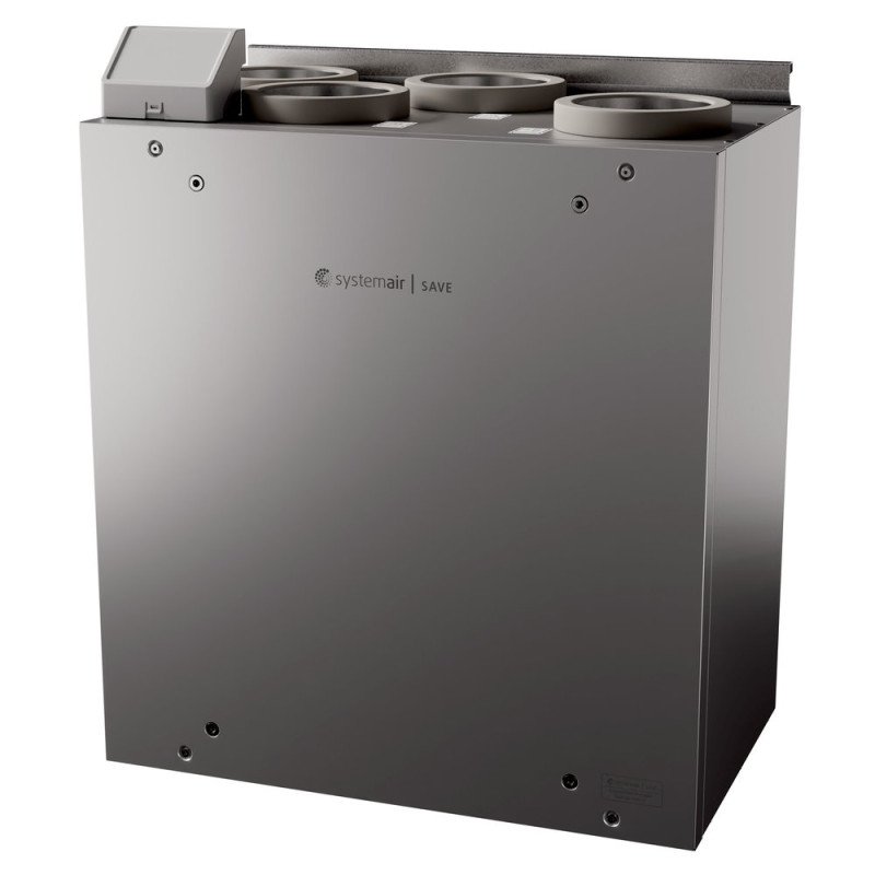 Rekuperatorius SystemAir Save, vertikalus, rotacinis, VTR 150, 500W, dešininis Rekuperatorius SystemAir Save, vertikalus, rotacinis, VTR 150, 500W, dešininis