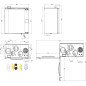 Rekuperatorius SystemAir Save, vertikalus, rotacinis, VTR 300, dešininis