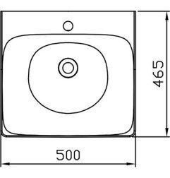 Keraminis praustuvas Ravak Balance, 500 8