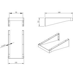 Plokštės konsolė Ravak Balance / Comfort, 1200 3