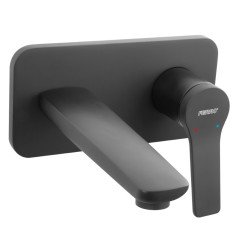 Potinkinis praustuvo maišytuvas Ferro Stratos, juodas 1