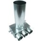 Metalinė dėžutė difuzoriui Prodmax, 3x75/125