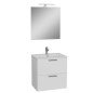 Vonios kambario baldų komplektas Vitra Mia, 60 cm baltas
