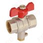 Rutulinis ventilis FERRO su termometro jungtimi, d 3/4"