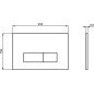 WC klavišas Ideal Standard ProSys, Mechaninis, Oleas M2, Silk Black juodas matinis
