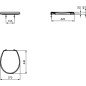 Dangtis WC Ideal Standard Contour 21, universalus