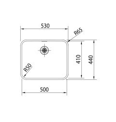 Nerūdijančio plieno plautuvė FRANKE EPOS, EOX 110-50