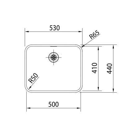 Nerūdijančio plieno plautuvė FRANKE EPOS, EOX 110-50