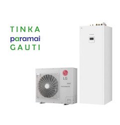 Šilumos siurblys Oras-Vanduo LG Therma V, Split IWT, 7 kW Ø1 su integruotu 200 l vandens šildytuvu 1