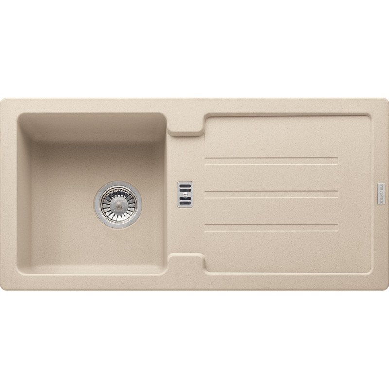 Granitinė plautuvė Franke Strata, STG 614-86, Beige, užkemšamas ventilis Granitinė plautuvė Franke Strata, STG 614-86, Beige, užkemšamas ventilis