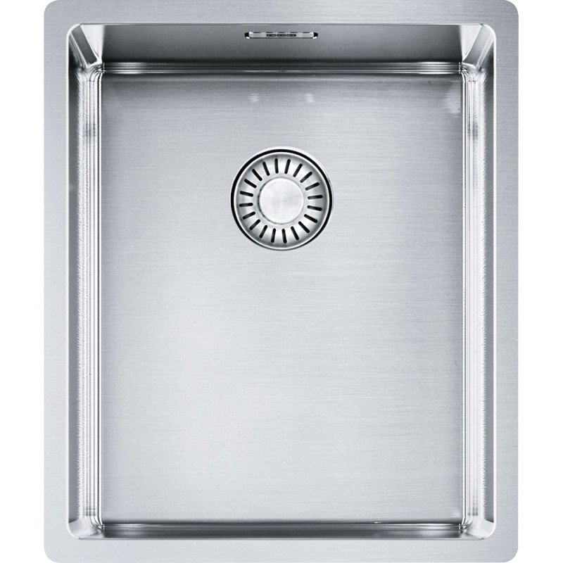 Nerūdijančio plieno plautuvė Franke Box, BXX 210/110-34, ekscentrinis ventilis