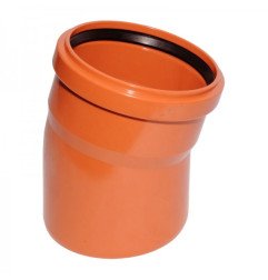 Lauko kanalizacijos alkūnė Wavin, d , 315, 15* 1