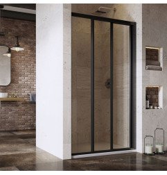 Stumdomos dušo durys Ravak Supernova, ASDP3-100 198, juoda+stiklas Transparent 1