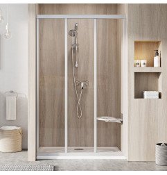 Stumdomos dušo durys Ravak Supernova, ASDP3-120 198, satinas+stiklas Transparent 1