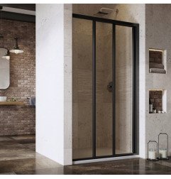 Stumdomos dušo durys Ravak Supernova, ASDP3-120 198, satinas+stiklas Transparent