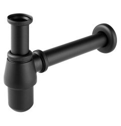 Praustuvo sifonas Ferro, juodas S30-BL 1