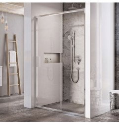 Stumdomos dušo durys Ravak Blix Slim, BLSDP2-110 blizgus+stiklas Transparent 1