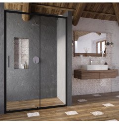 Stumdomos dušo durys Ravak Blix Slim, BLSDP2-110 blizgus+stiklas Transparent