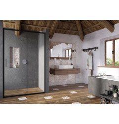 Stumdomos dušo durys Ravak Blix Slim, BLSDP2-110 blizgus+stiklas Transparent 4