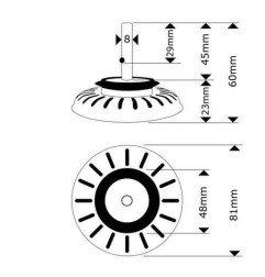 Dangtelis ventiliui Franke, rankinis, nerūdijančio plieno plautuvėms