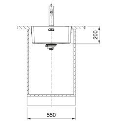 Nerūdijančio plieno plautuvė Franke Mythos, MYX 210-45