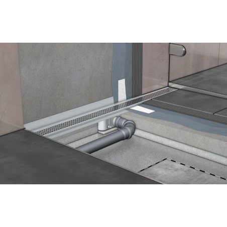 Dušo latako korpusas Aco ShowerDrain C, 65 mm su vertikaliu flanšu, 1185 mm