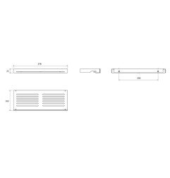 Lentynėlė Ravak, Slim S, satinas/chromas 4