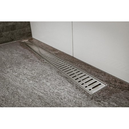 Grotelės dušo latakui ACO ShowerDrain C, Wave, 885 mm