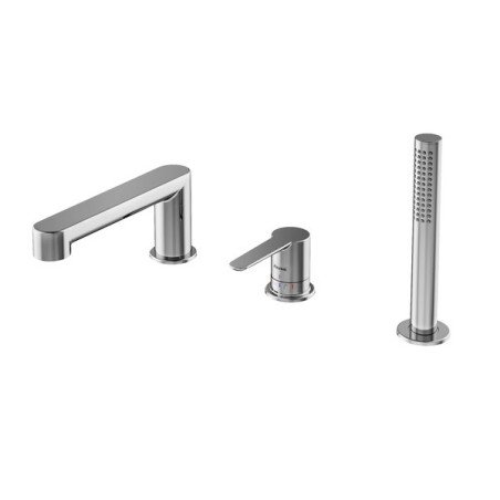 Įmontuojamas trijų dalių vonios krašto maišytuvas Ravak Puri, PU 026.00 chromas 1