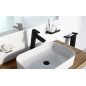 Praustuvo maišytuvas Ravak 10° Free, TD F 015.20 333 mm, be dugno vožtuvo, juodas